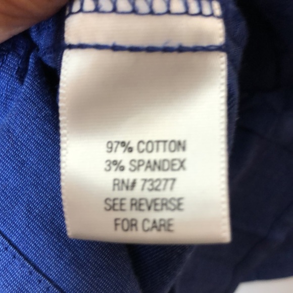 Croft & Barrow Womens Blue Button Down Front Long Sleeves 2X PLUS SIZE - Picture 3 of 9